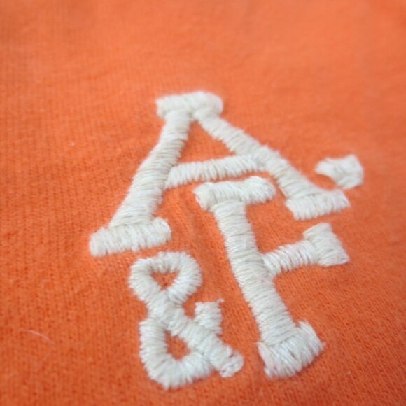 Abercrombie Fitch A & F Reverse Stitch V-Neck Sueded Cotton Muscle Cut T-Shirt - Picture 3 of 10